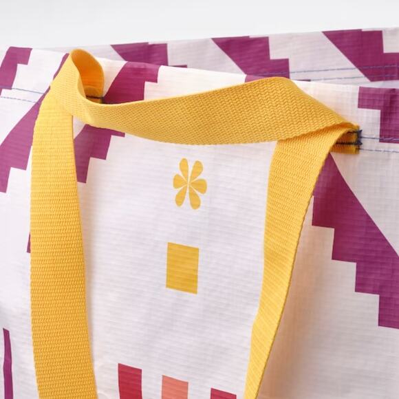 IKEA Limited Edition Multicolor Stripe Pattern Shopping Bags - X2 - Picture 4 of 5